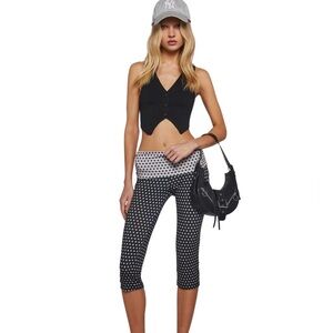 Polka Dot Fold over Capri